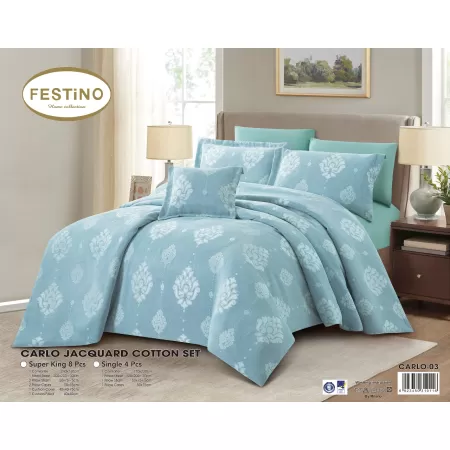 Comforter Carlo Jacquard Cotton 8 pcs Set Comforter Carlo Jacquard Cotton 8 pcs Set